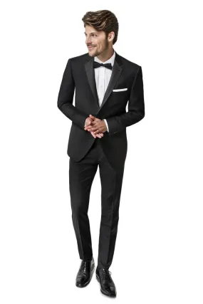 "Rocco" Black 2-Button Notch Tuxedo (2-Piece Set)