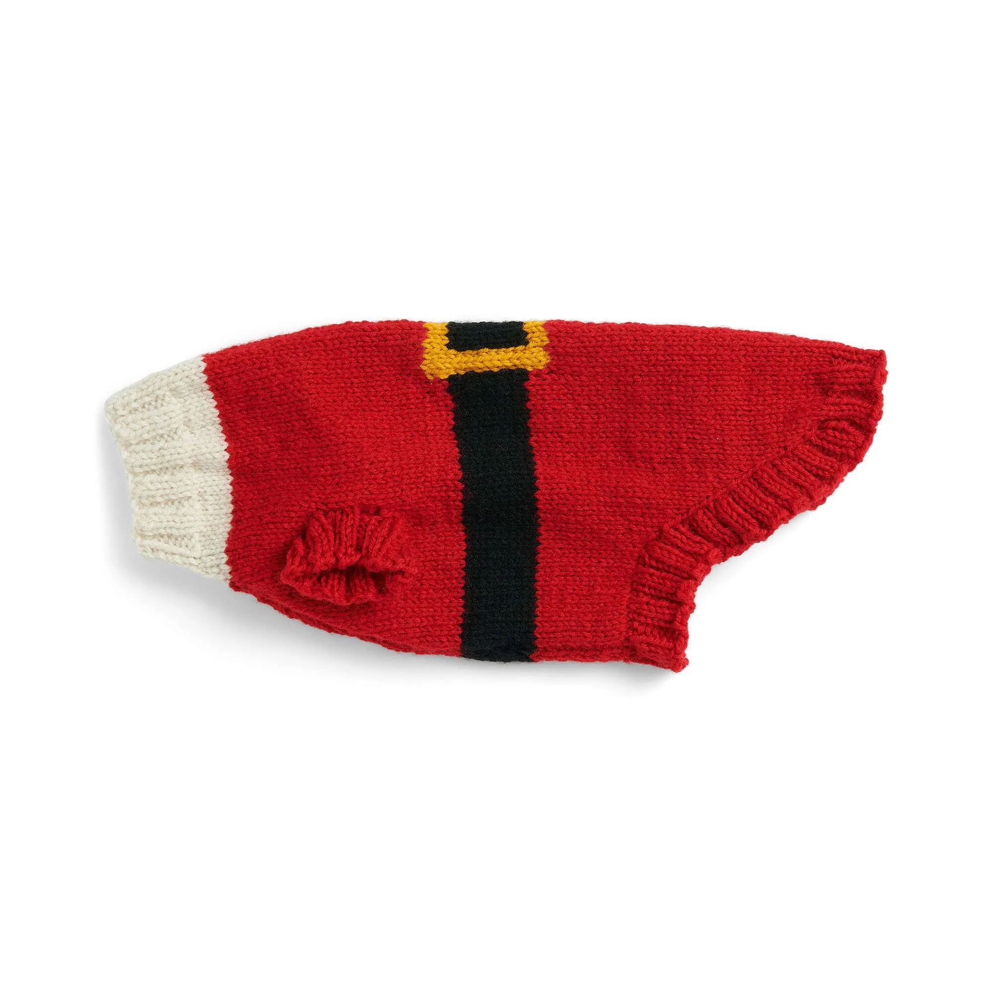 Red Heart Knit Santa Dog Coats