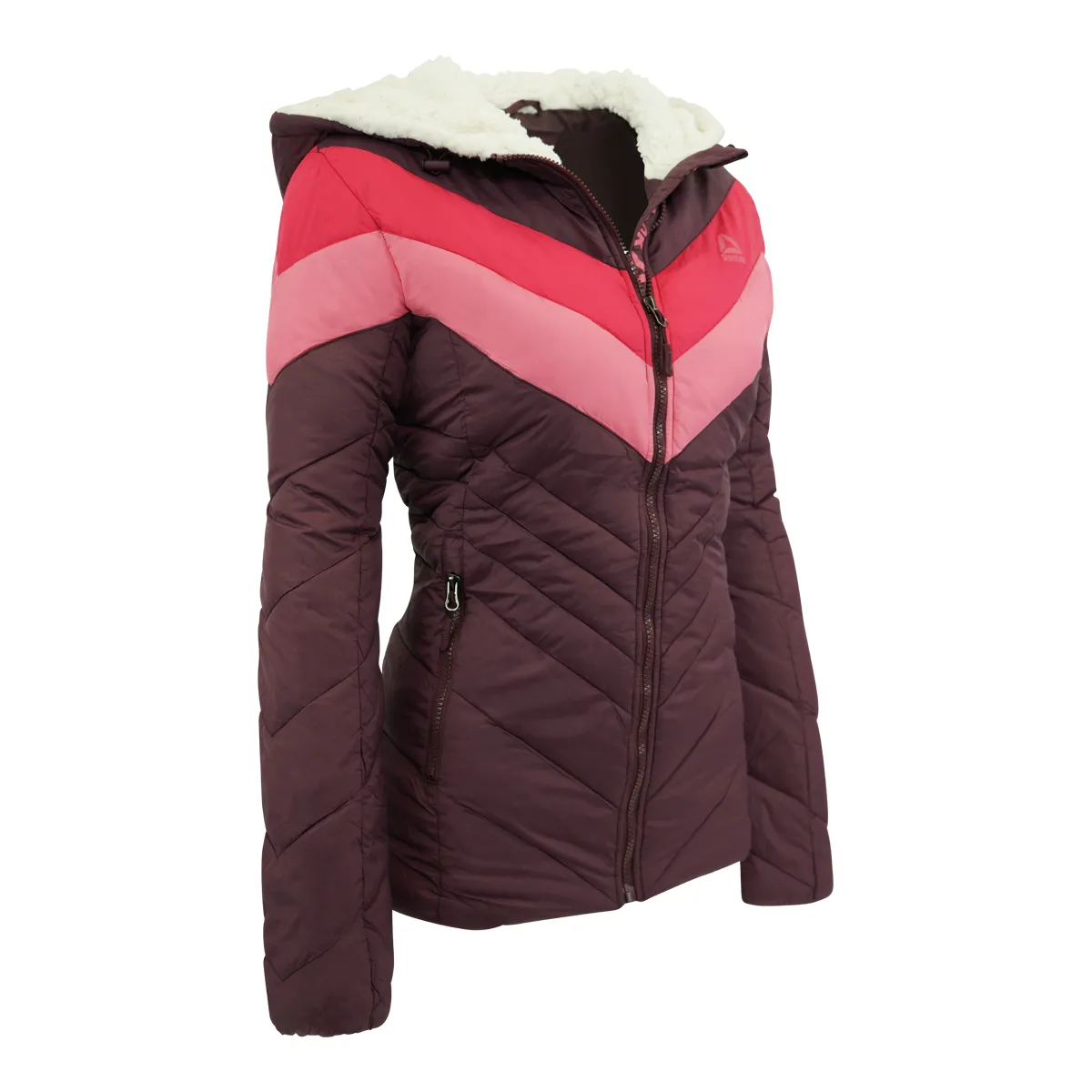 Reebok Women's Colorblock Sherpa Puffer Jacket