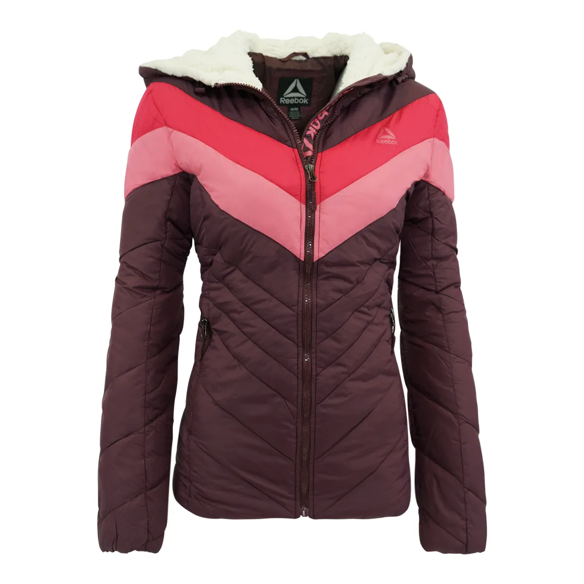 Reebok Women's Colorblock Sherpa Puffer Jacket