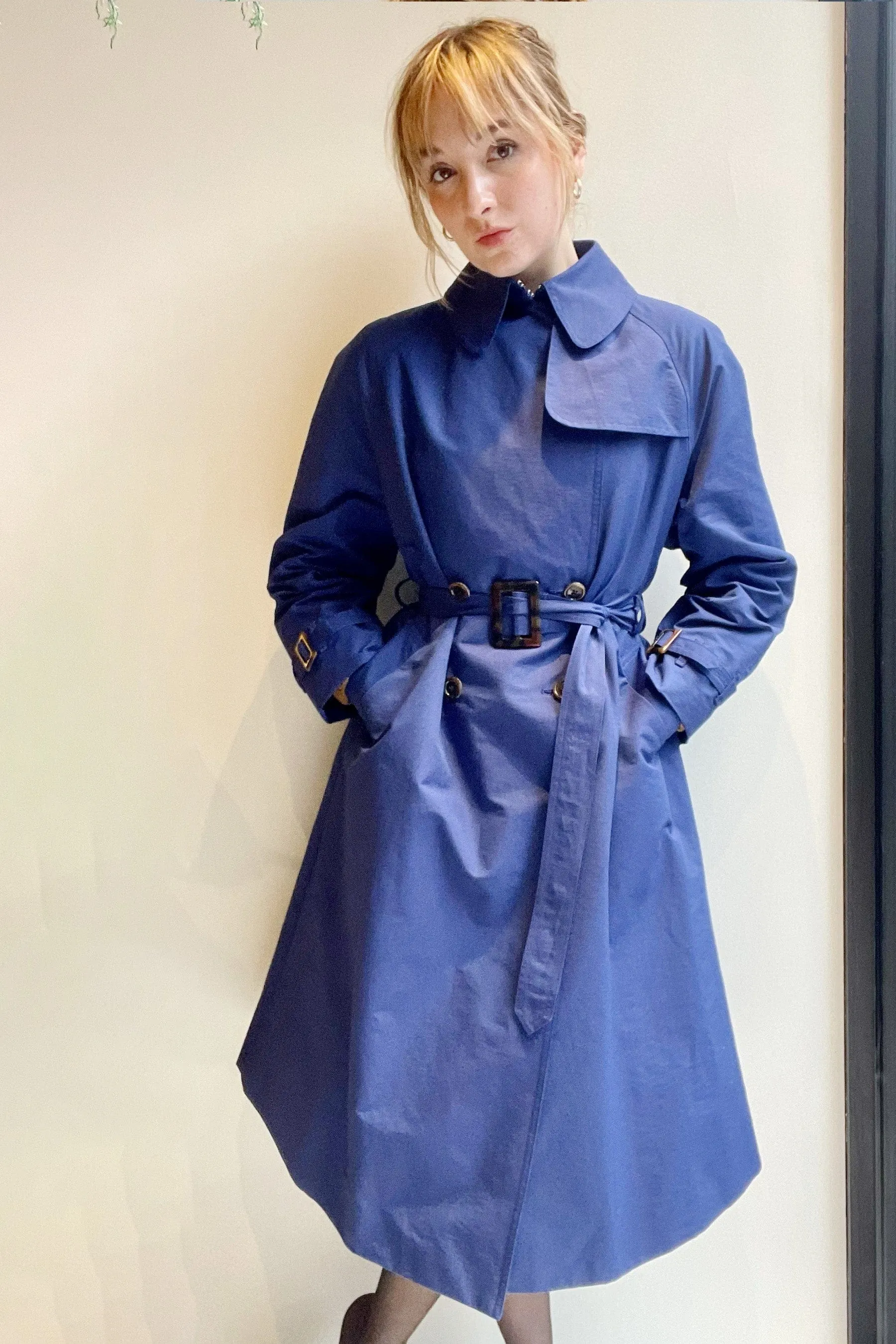 Regine Trench Coat in Nylon Blend