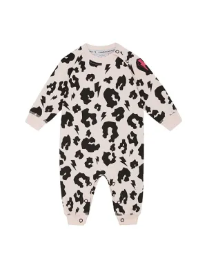 SCAMP & DUDE - Blush Leopard Romper Sleepsuit