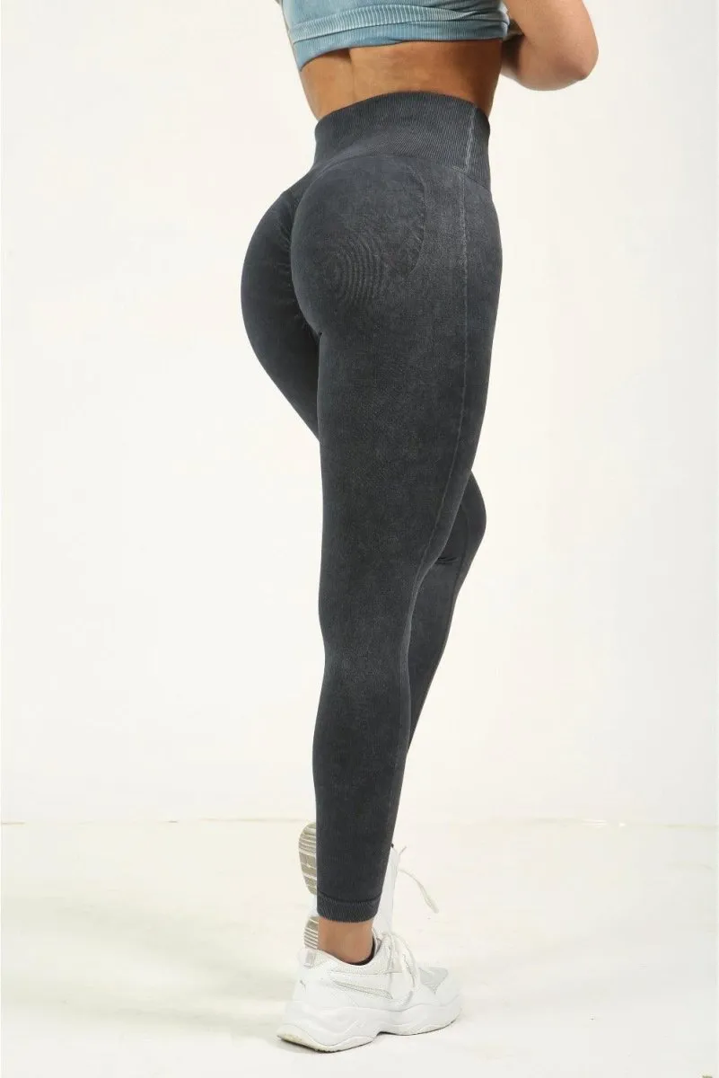 Scrunch Bum Leggings - Washed Charcoal