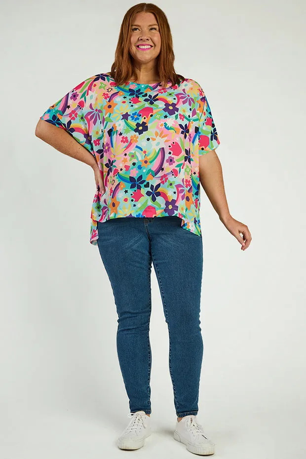 Serena Rainbow Bright Top