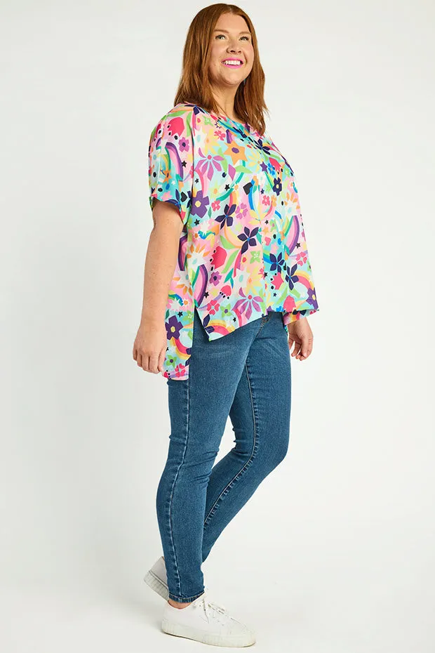 Serena Rainbow Bright Top