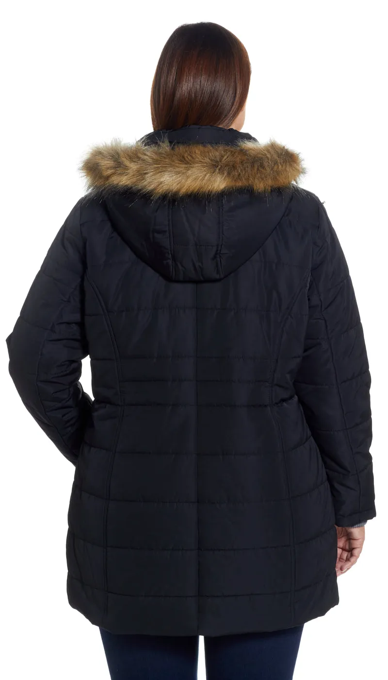 SHAPED HOODED PARKA