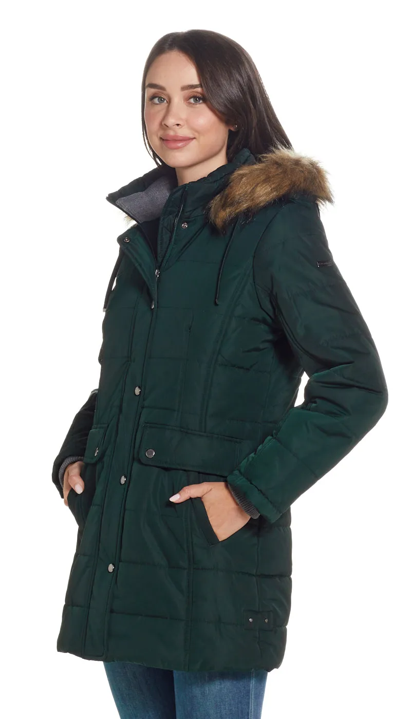 SHAPED HOODED PARKA