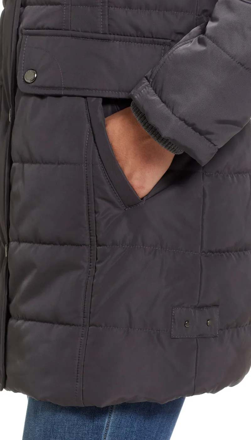 SHAPED HOODED PARKA