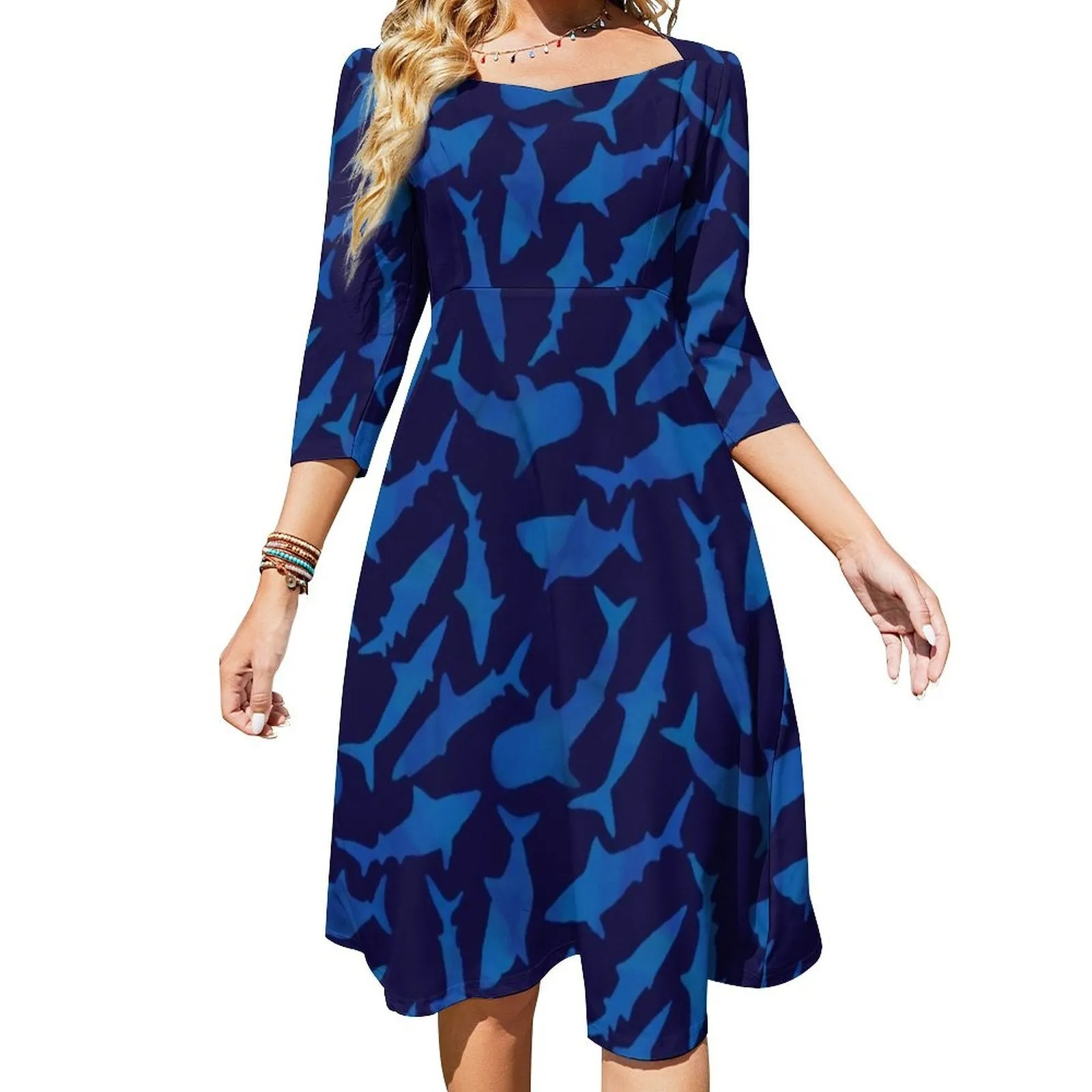 Shark Casual Women Dress