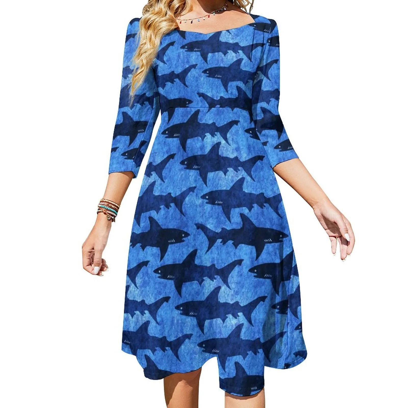 Shark Casual Women Dress