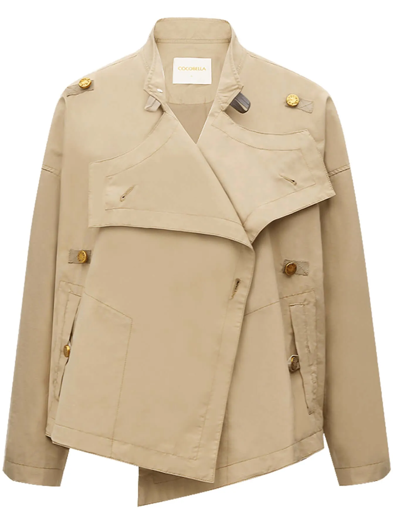 Short Khaki Trench Coat