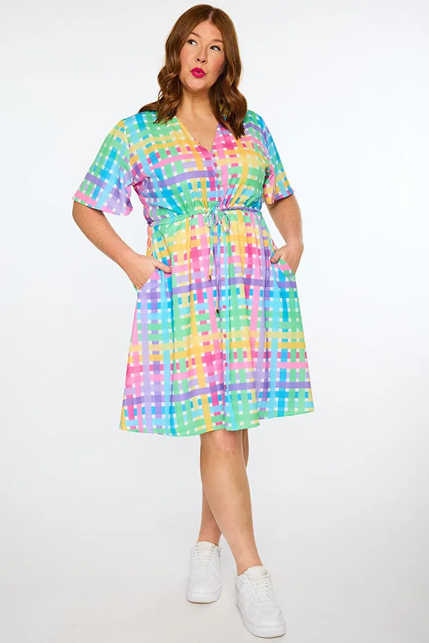 Siena Rainbow Weave Dress