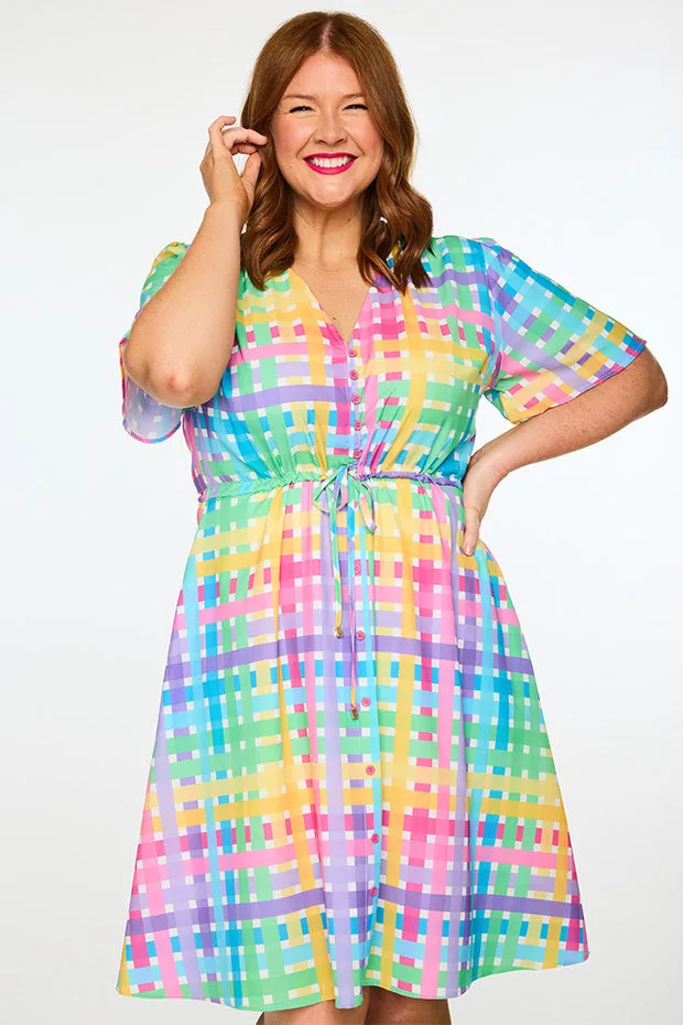 Siena Rainbow Weave Dress