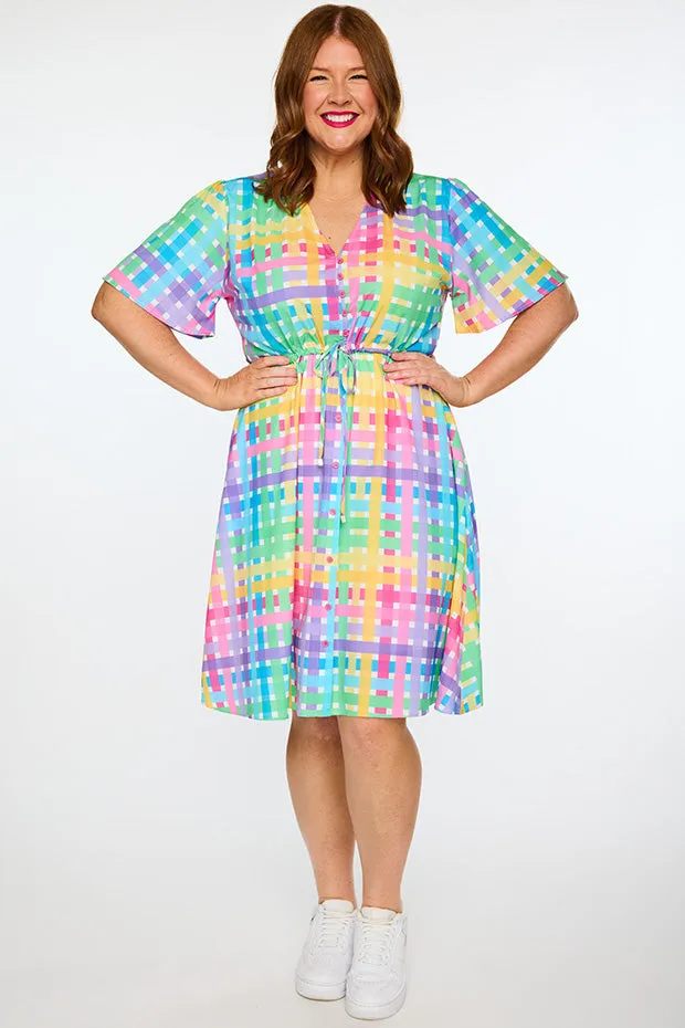 Siena Rainbow Weave Dress