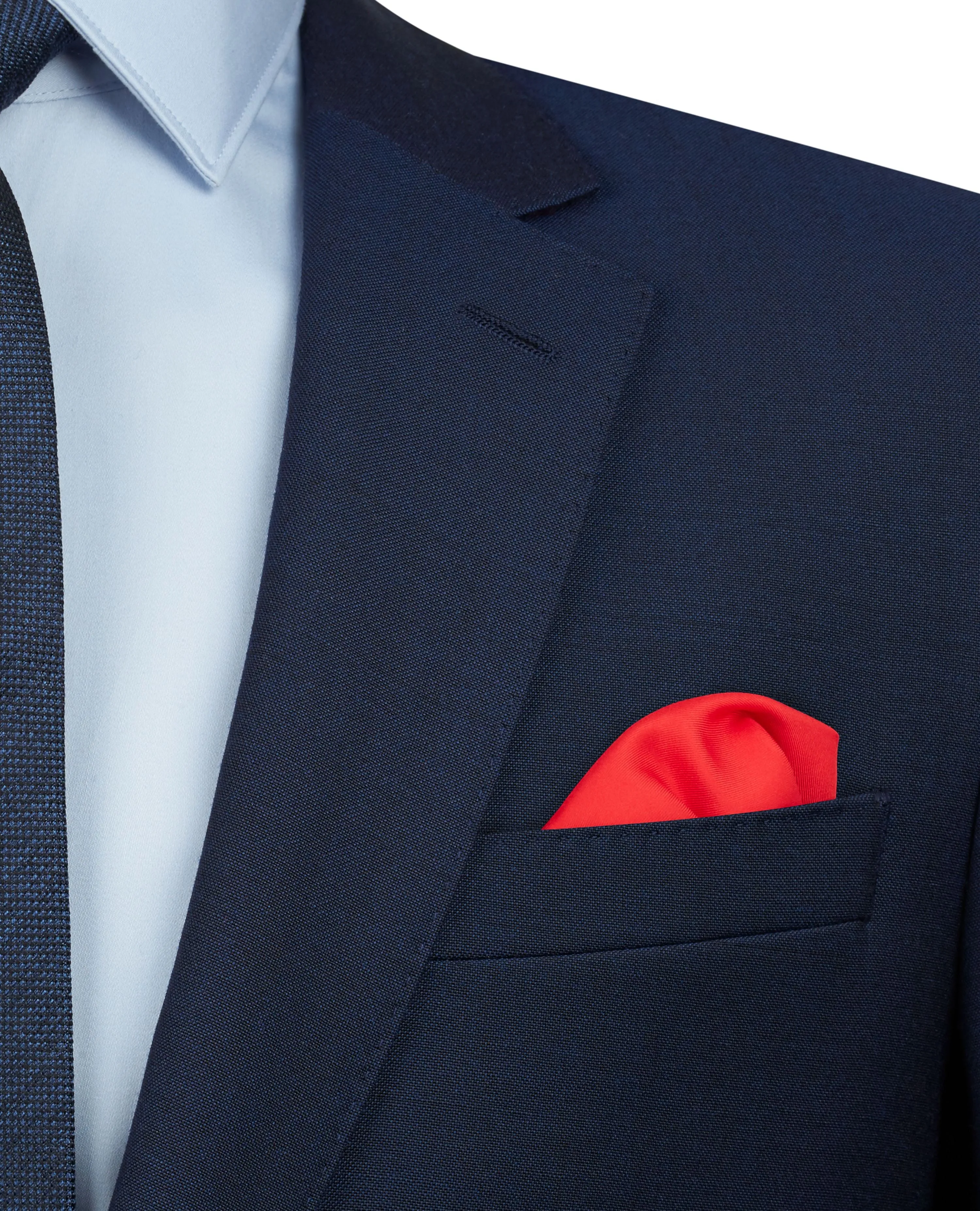 Silk Red Pocket Square