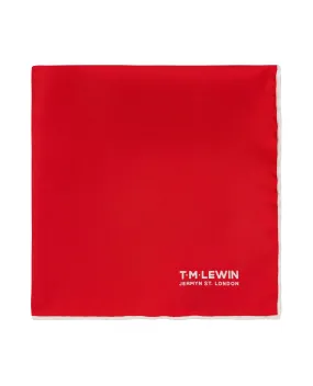 Silk Red Pocket Square