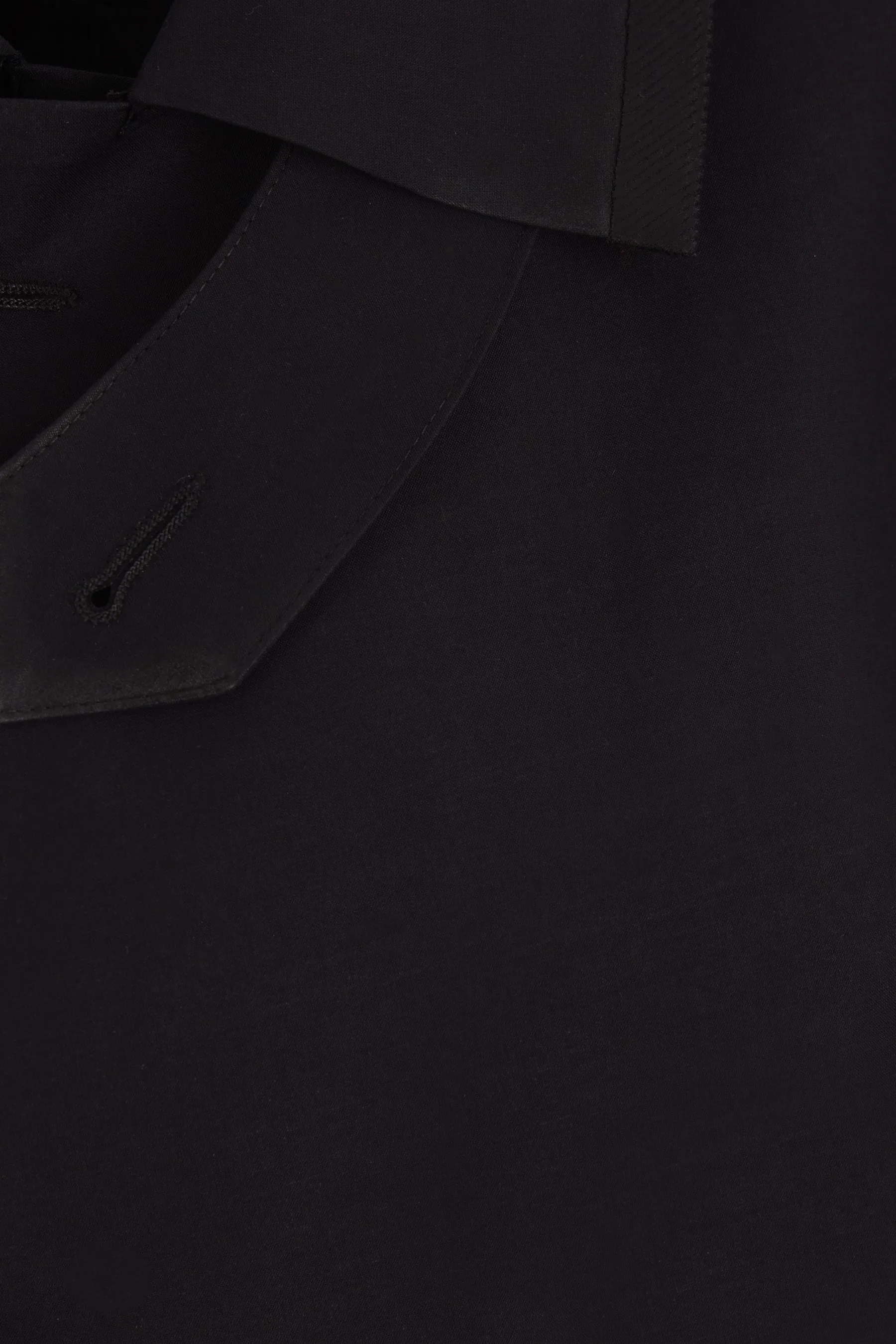 single-breasted coated cotton trench coat