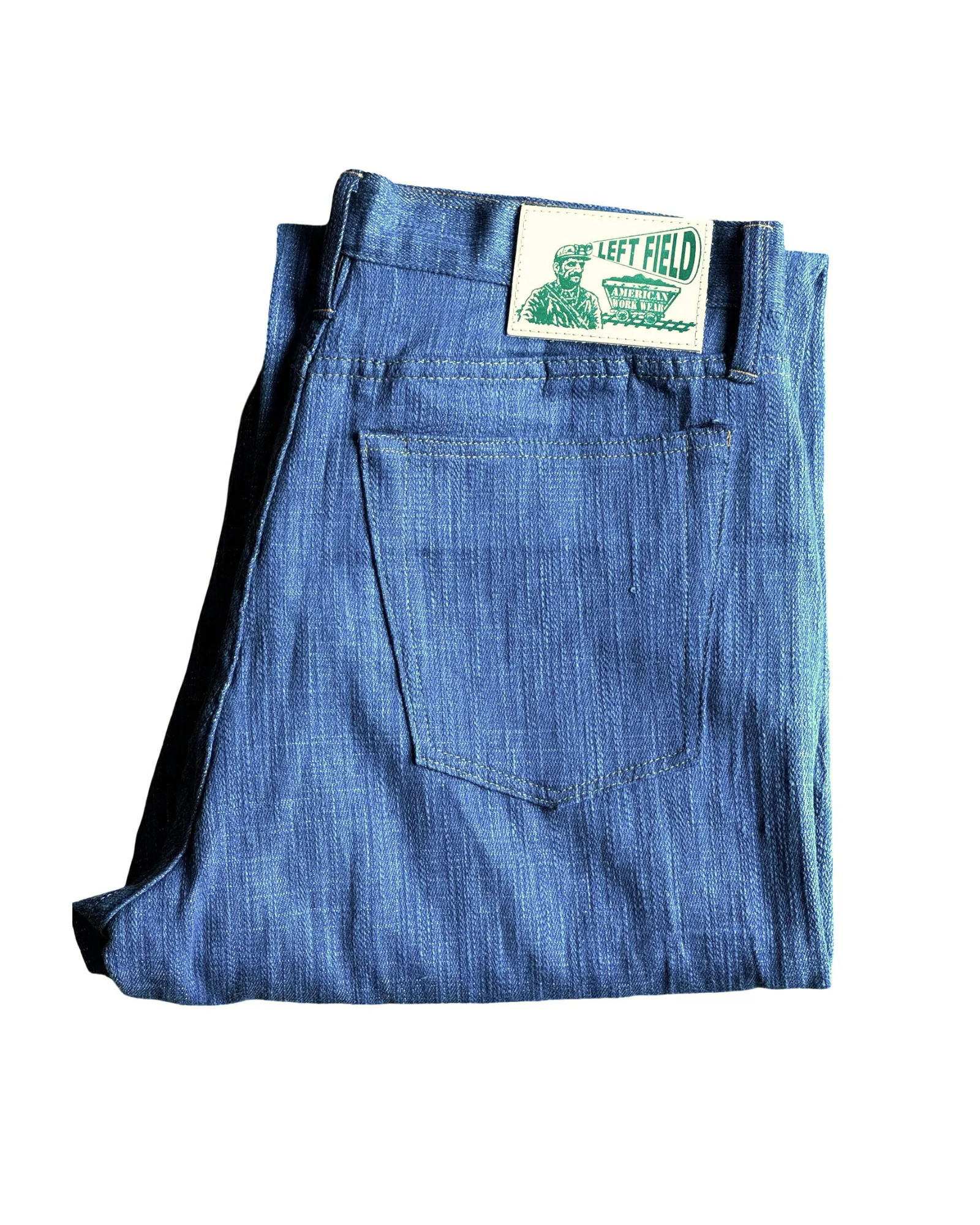 Smokestack 12 oz handloom natural indigo dyed denim