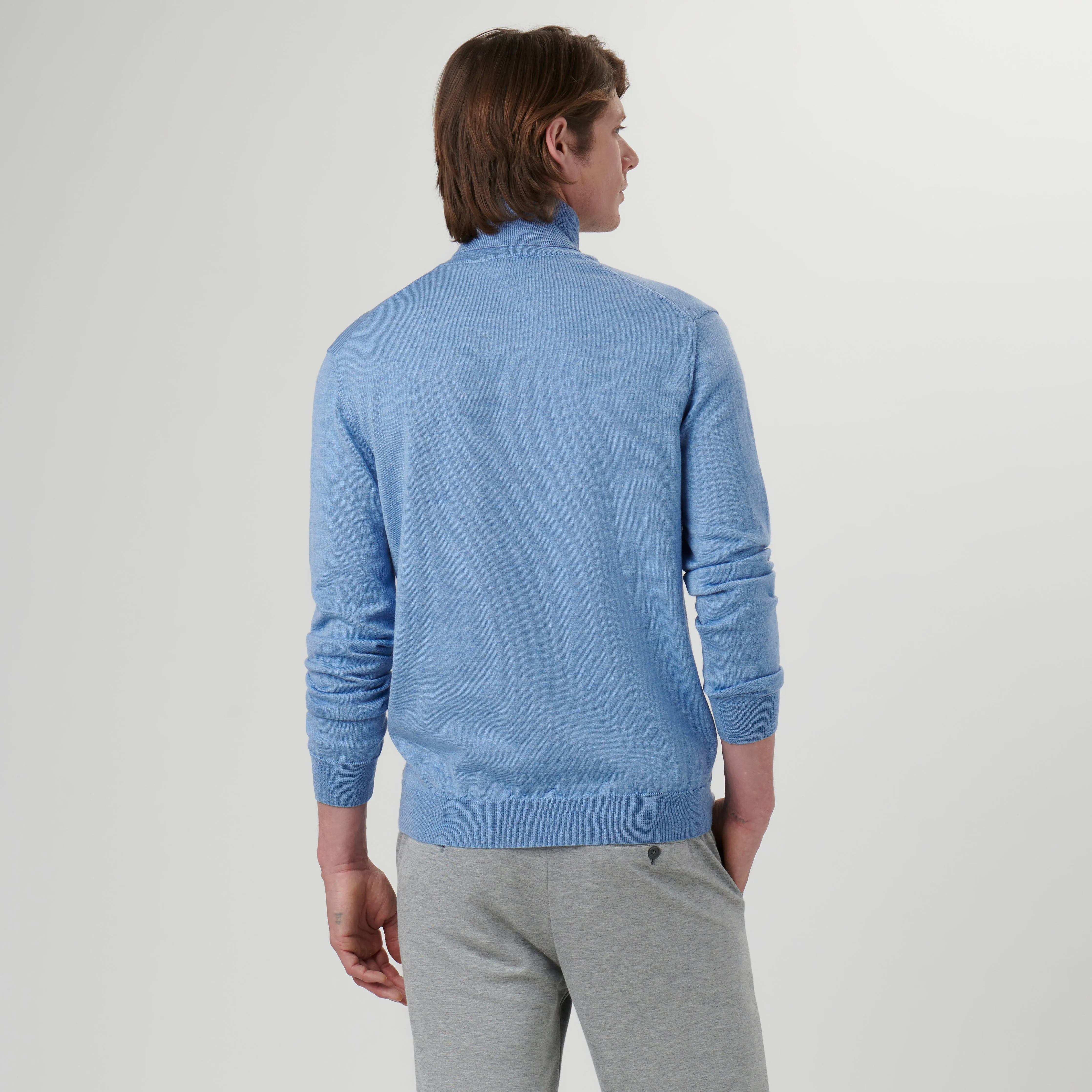 Super Merino Solid Turtleneck Sweater