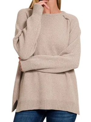 Susan Chenille Sweater - Heather Mocha