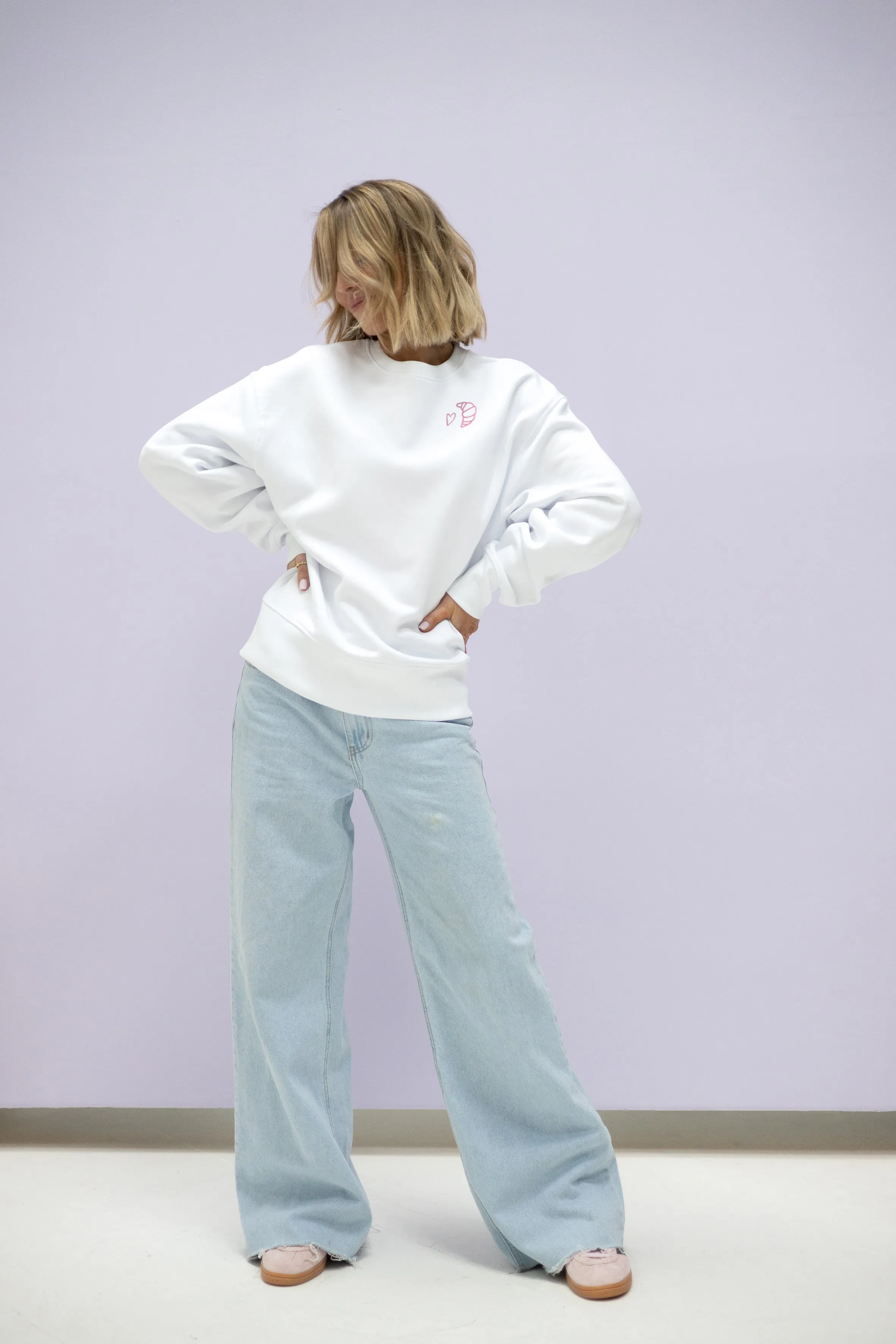 Sweater (Oversized) mit "Sweet treats club" Motiv