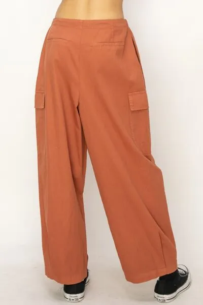 TEEK - Baked Clay Drawstring Cargo Pants