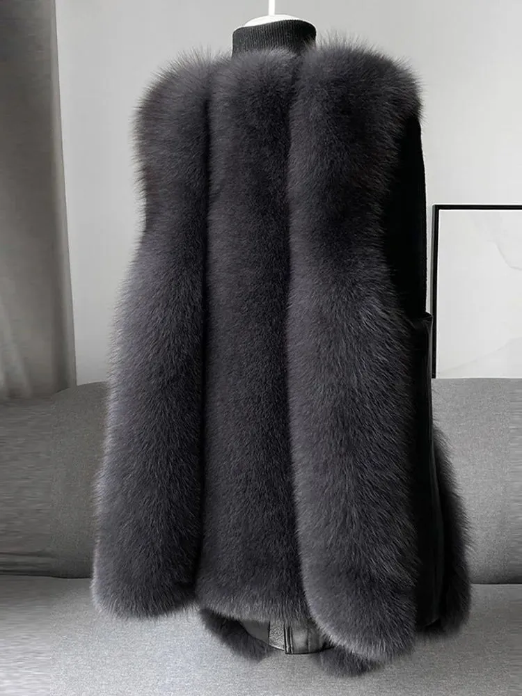 TEEK - Faux Fur Sleeveless Thick Waistcoat