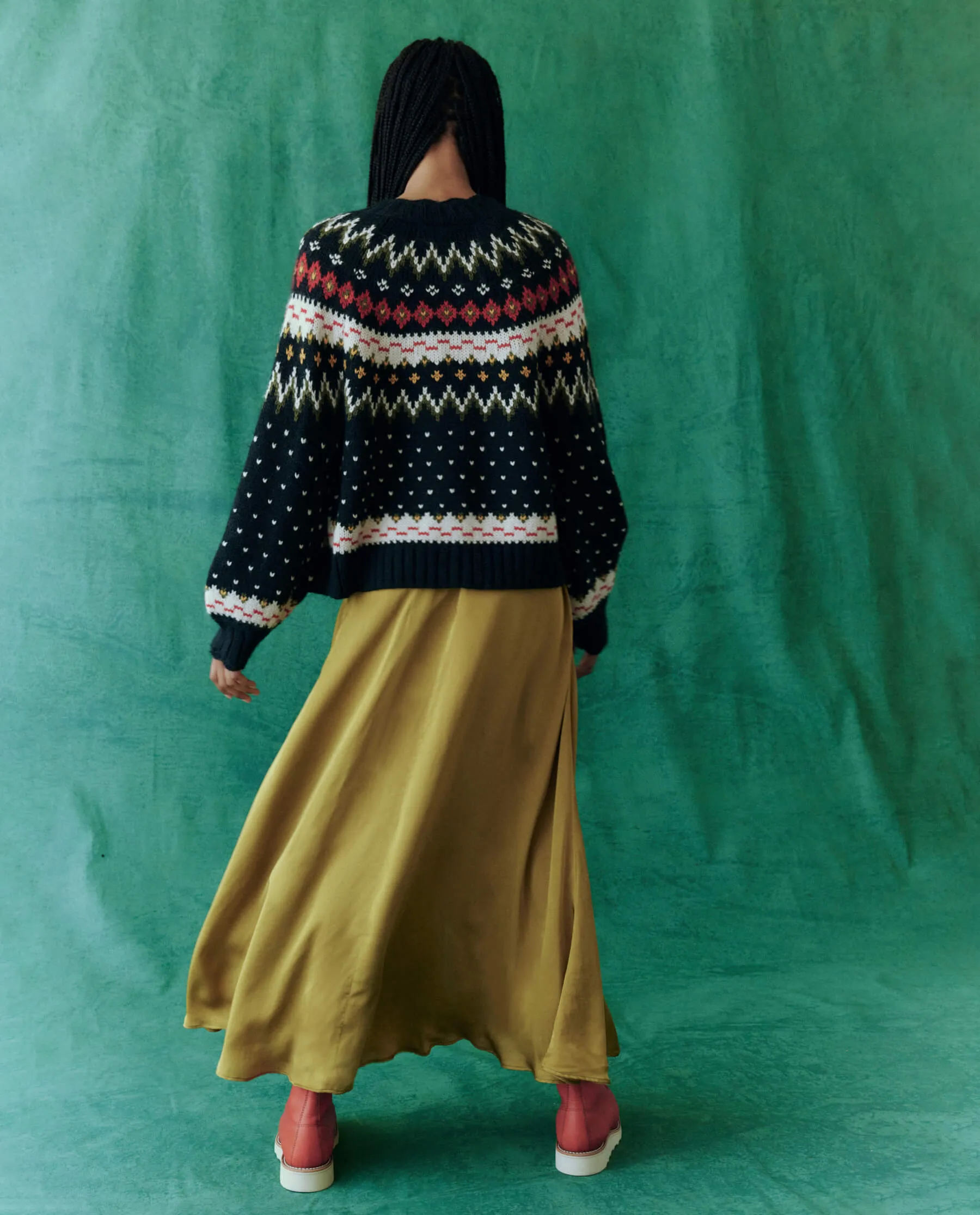 The Ice Rink Cardigan. -- Festive Fair Isle