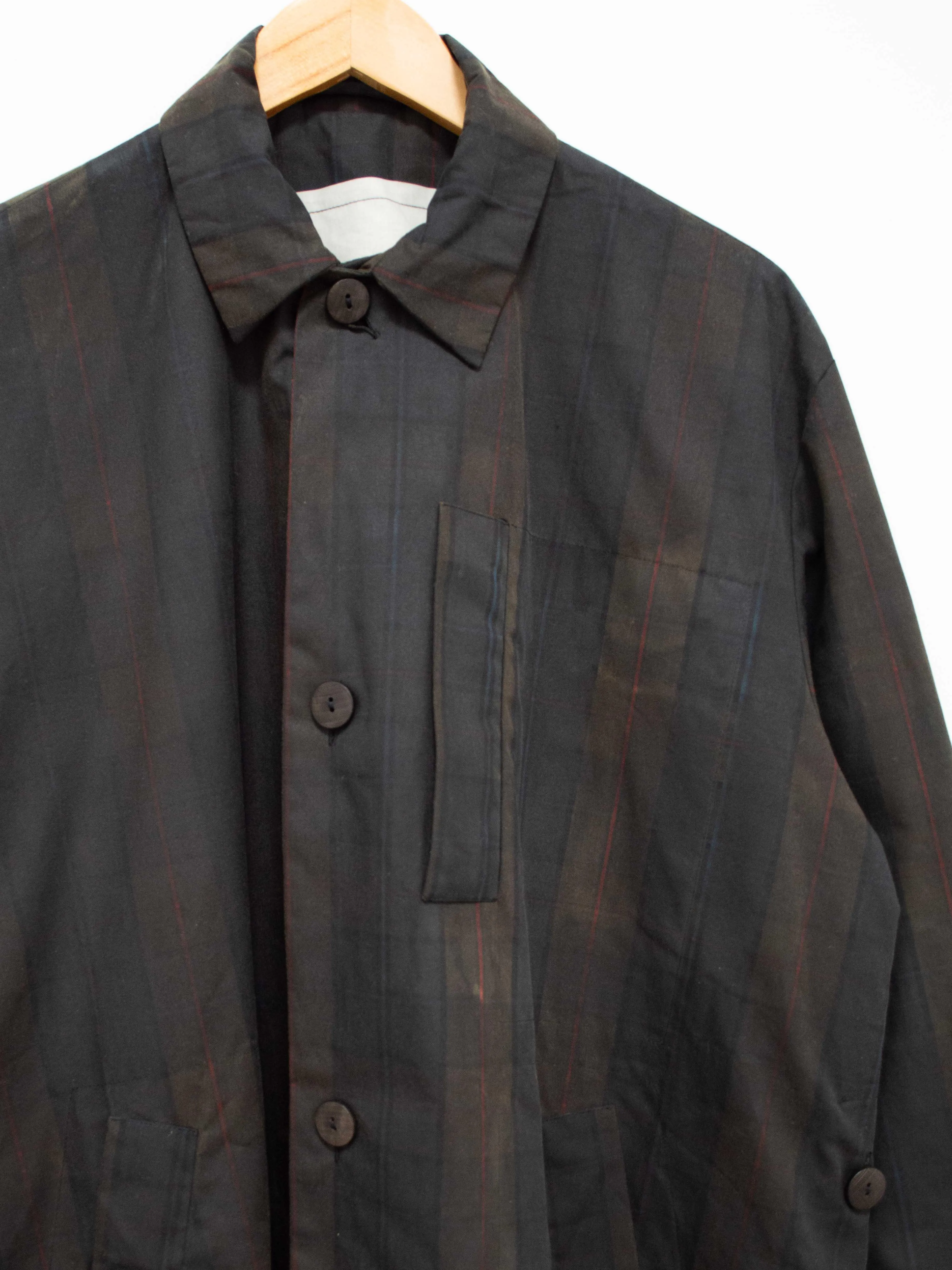 The Messenger Coat - Waxed Cotton Check