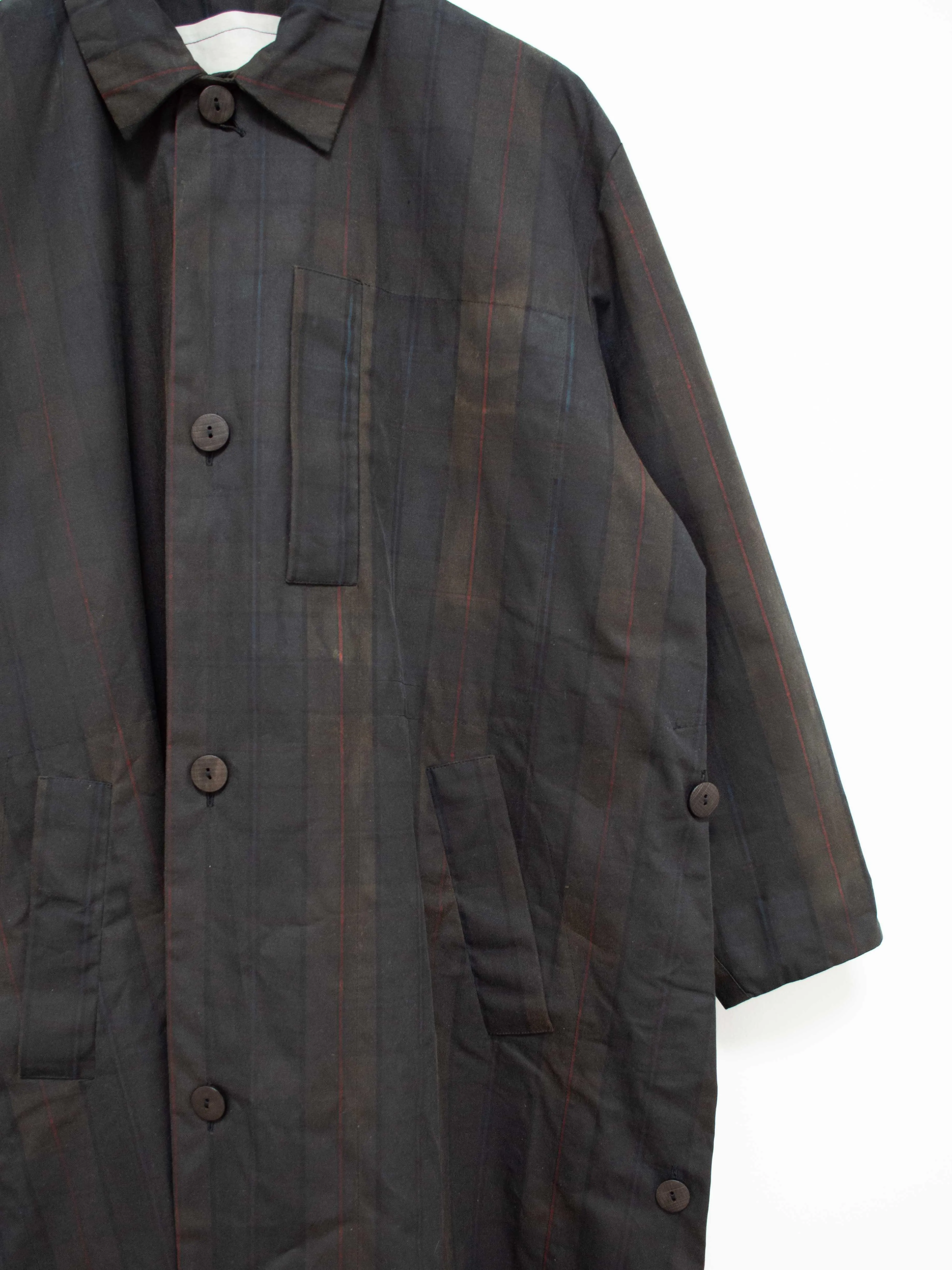 The Messenger Coat - Waxed Cotton Check