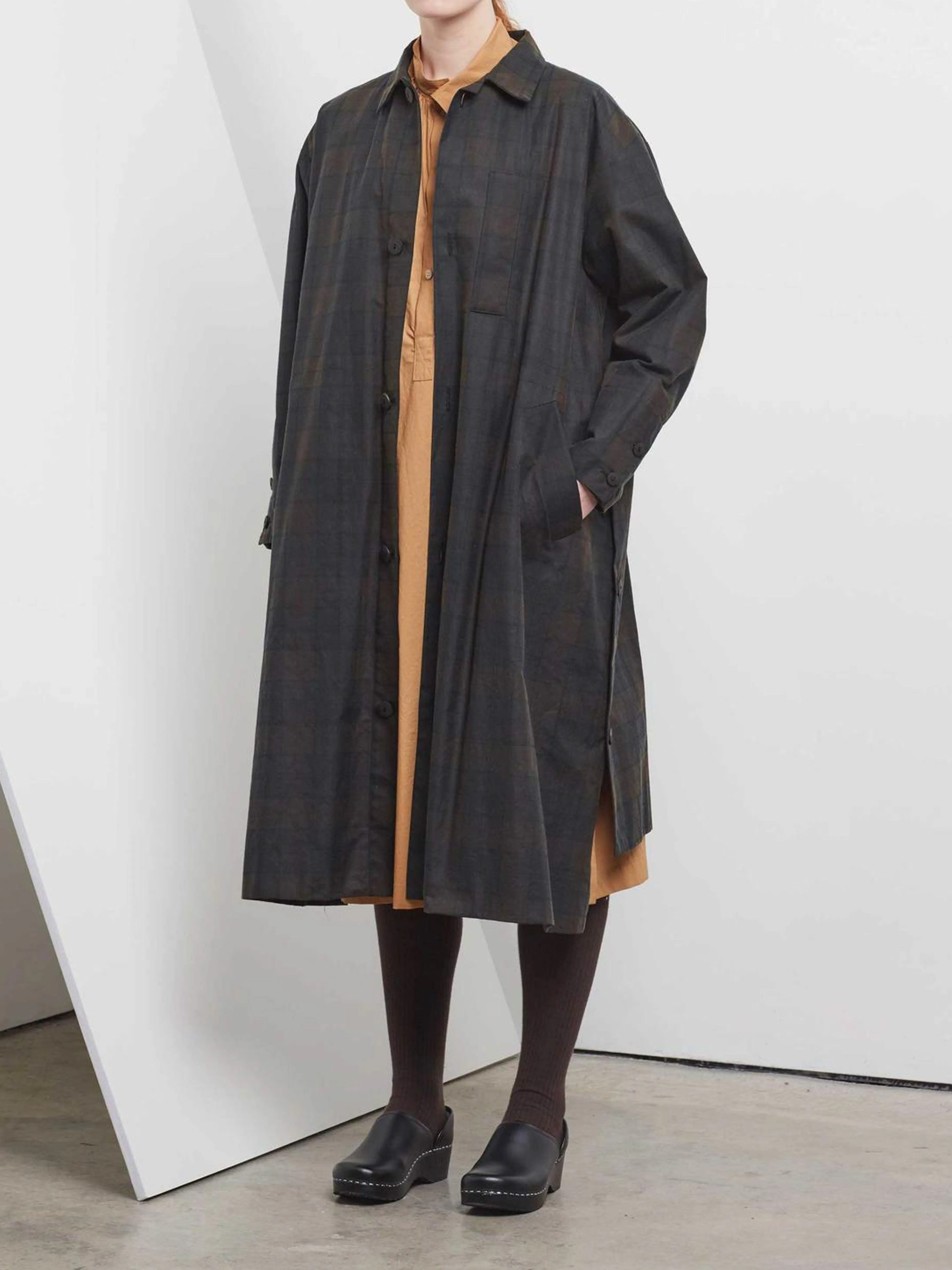 The Messenger Coat - Waxed Cotton Check