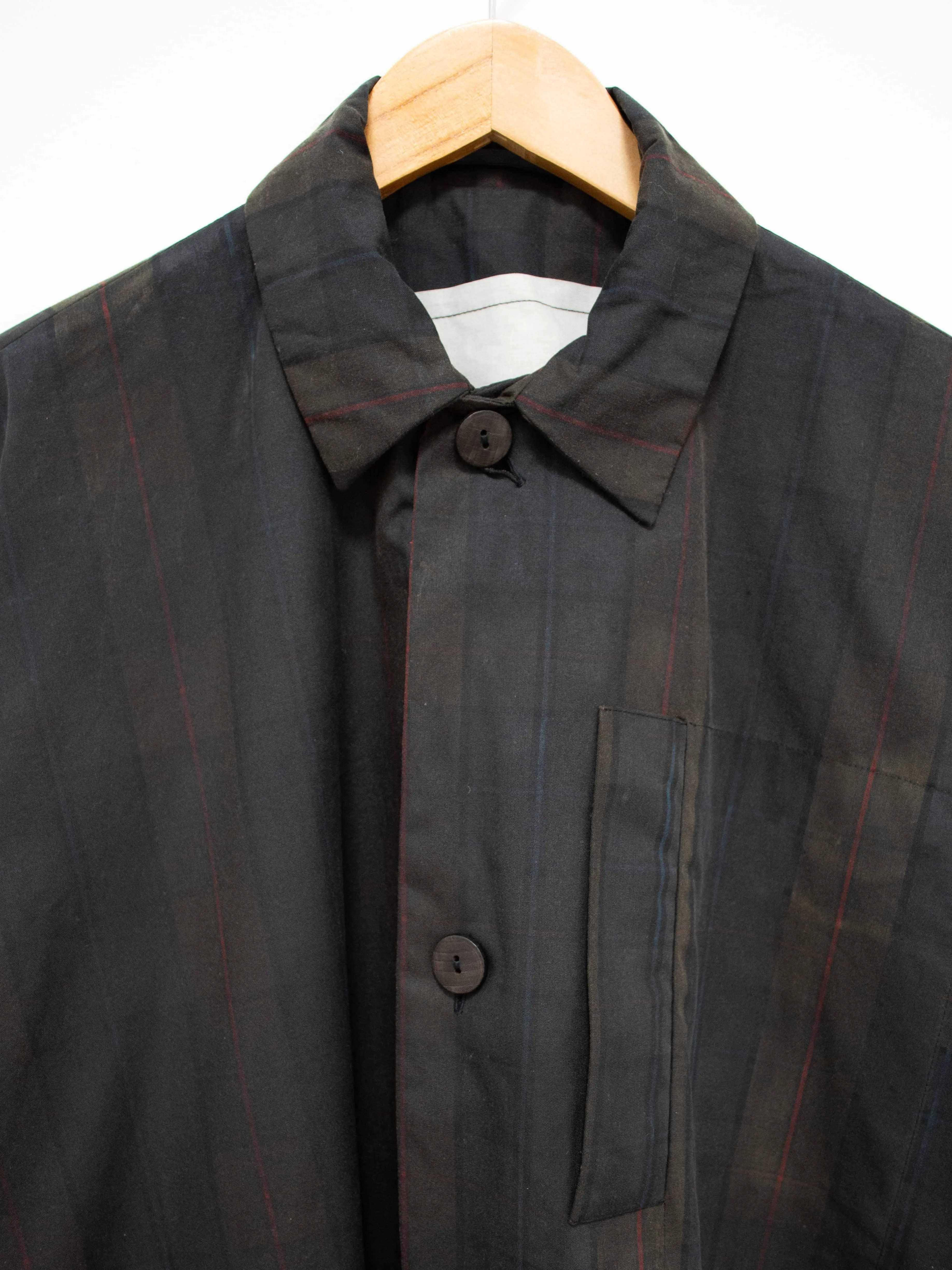 The Messenger Coat - Waxed Cotton Check