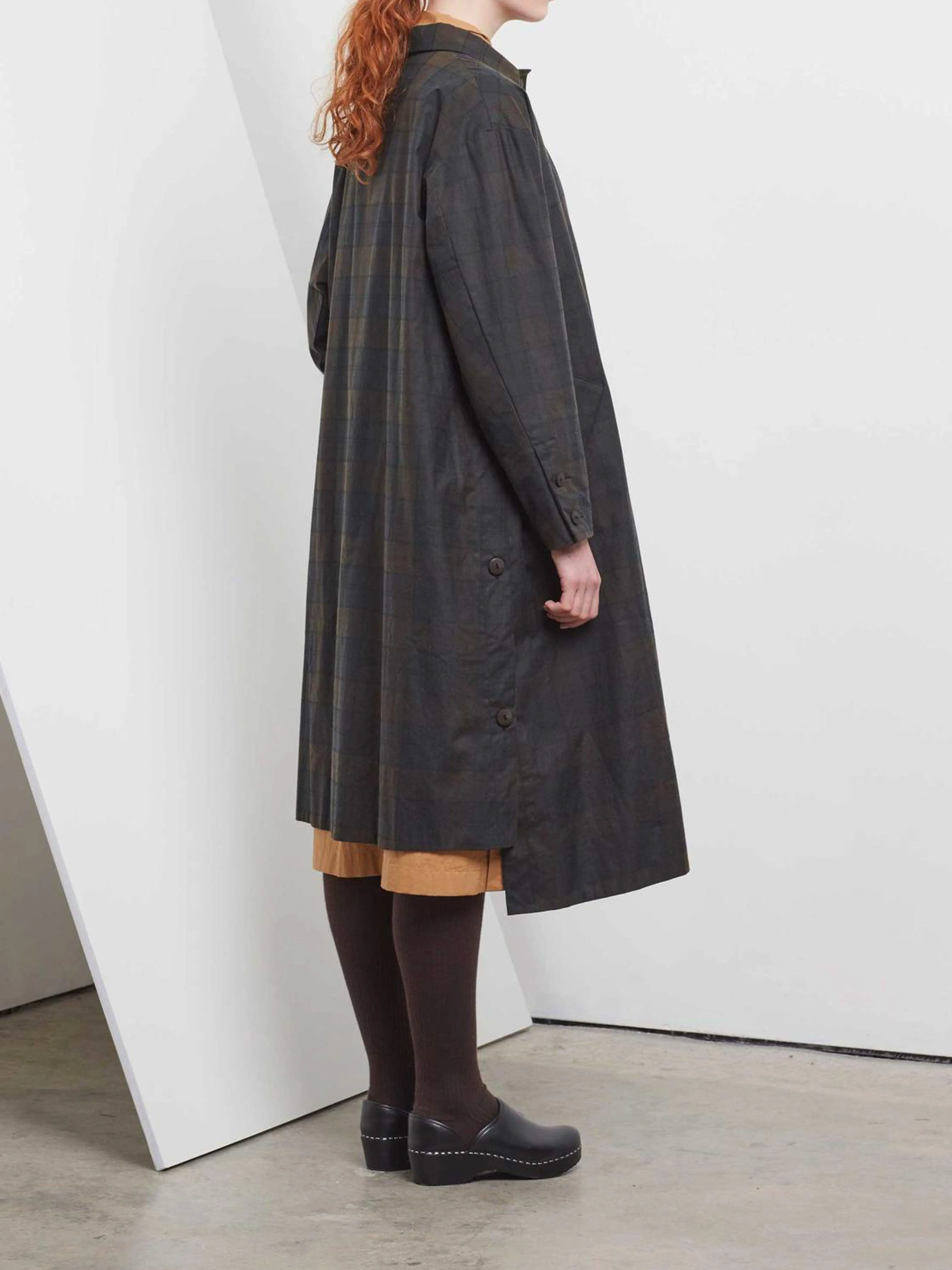 The Messenger Coat - Waxed Cotton Check