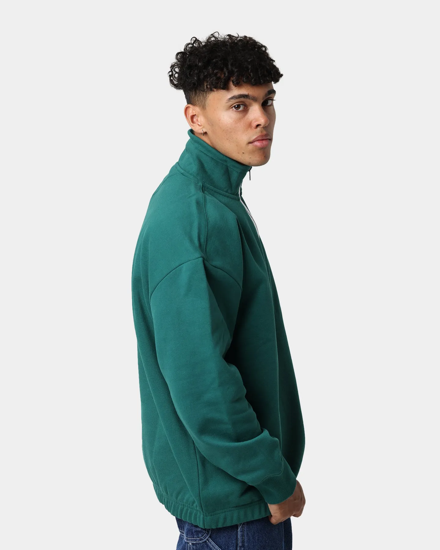 Tommy Jeans TJM Contrast Zip Jumper Rural Green