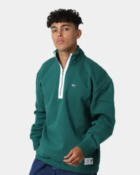 Tommy Jeans TJM Contrast Zip Jumper Rural Green