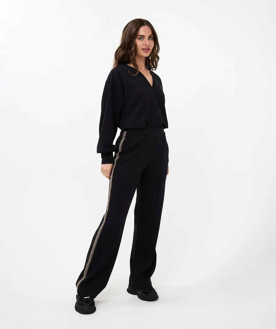 TROUSERS LUREX TAPE MODAL