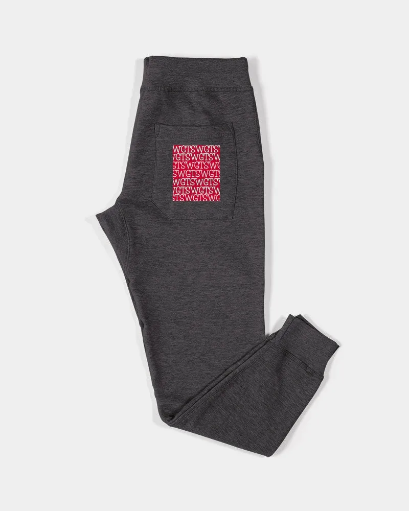 TSWG Repeat - Red Unisex Premium Fleece Joggers | Lane Seven - Ships from The US