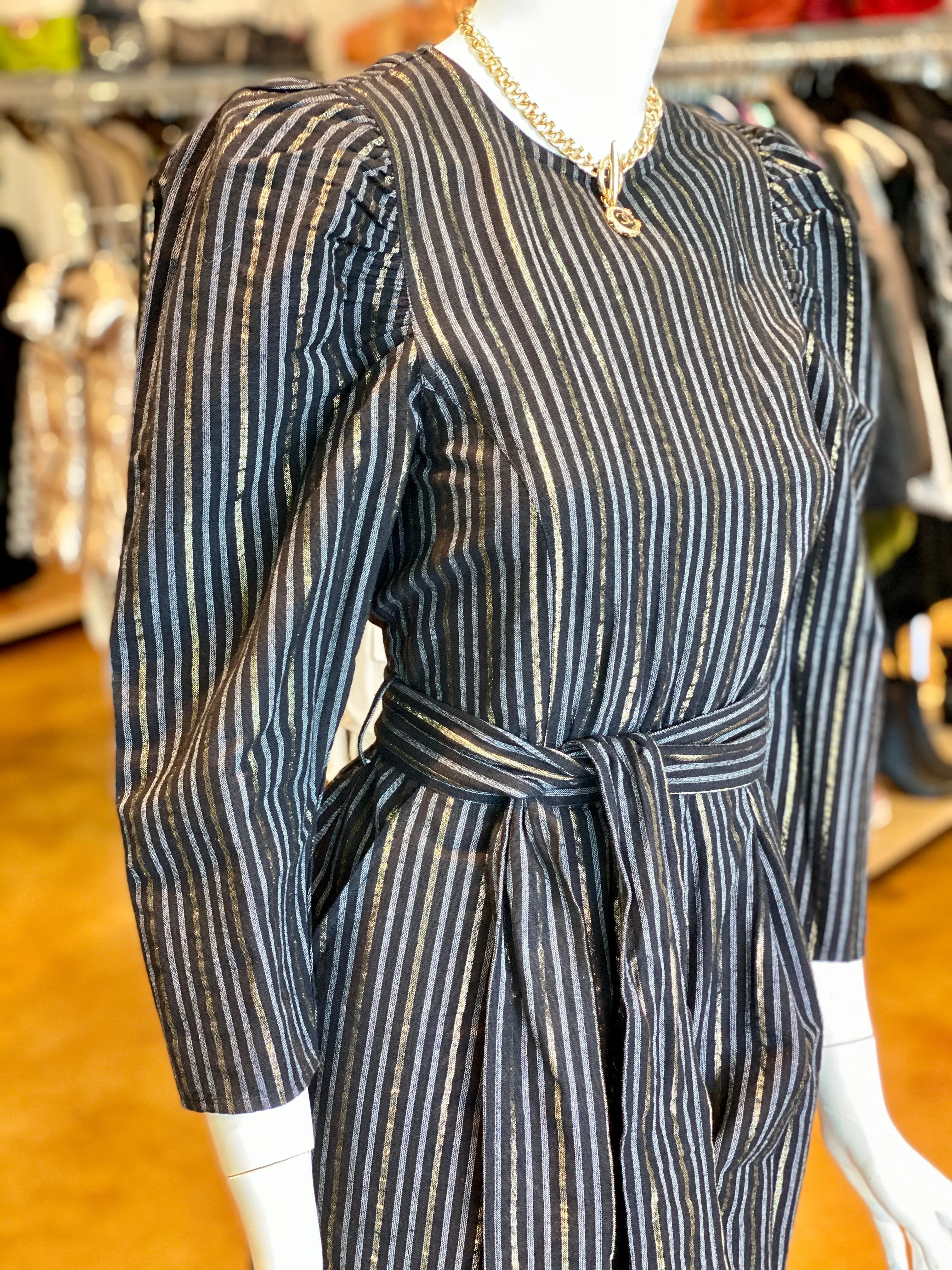 Ulla Johnson Stripe Linen Romper