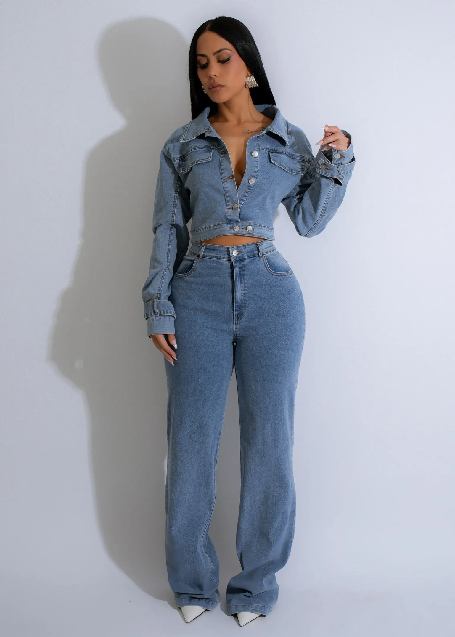 Urban Ease Pant Set Light Denim