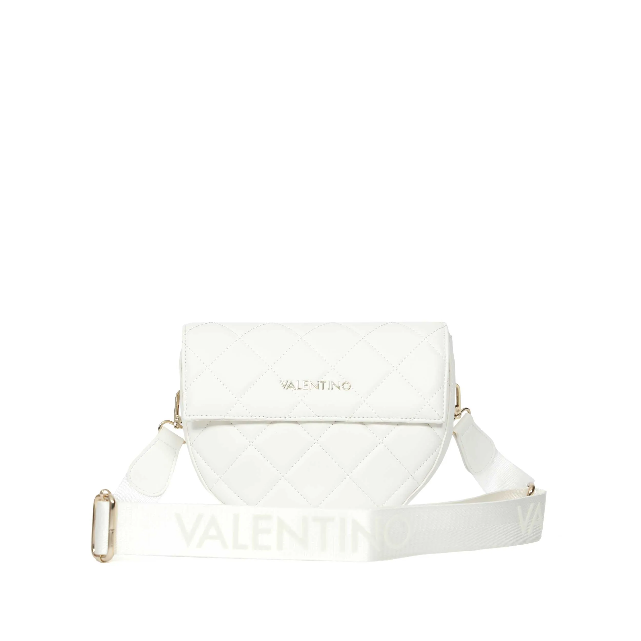 Valentino Bags Bigs Quilt Shoulder Bag in White