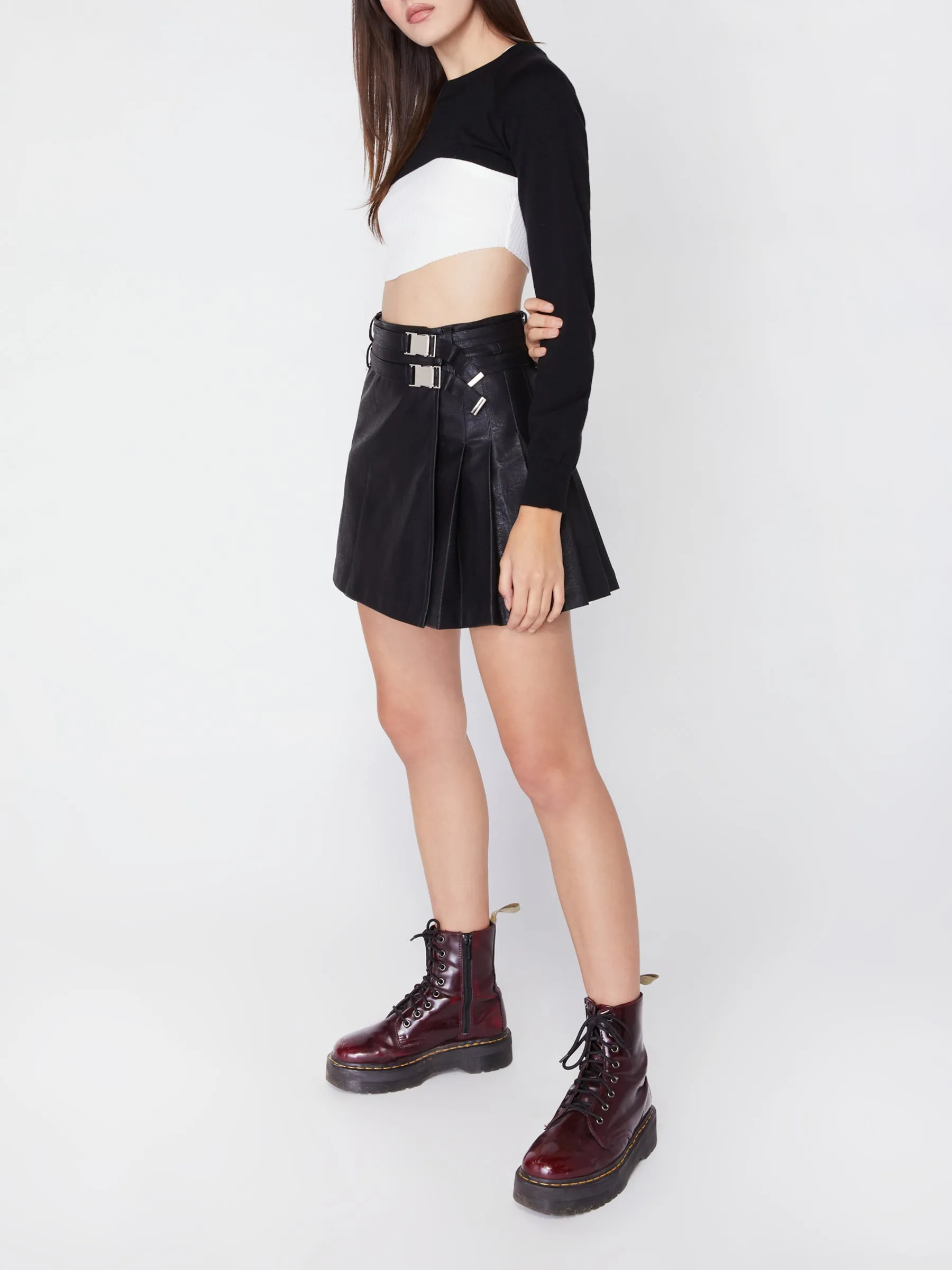 Vegan Leather Maxwell Skirt