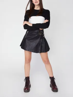 Vegan Leather Maxwell Skirt