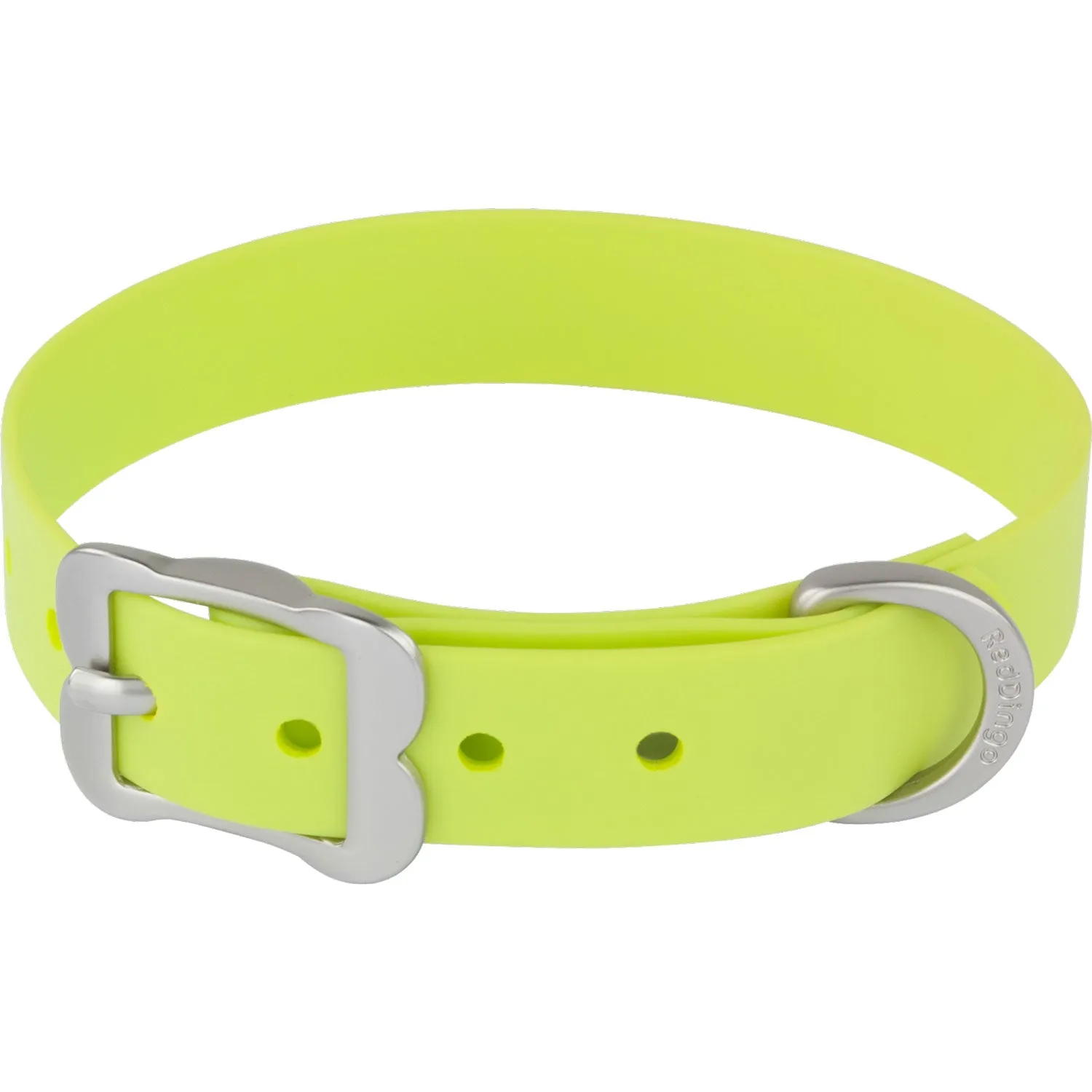 Vivid PVC Collar Lime 25mm (1" Wide - 22-26" Length)