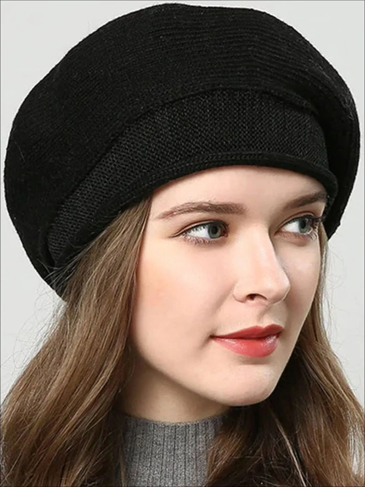 Women's Fall Knit Fashion Beret Cap