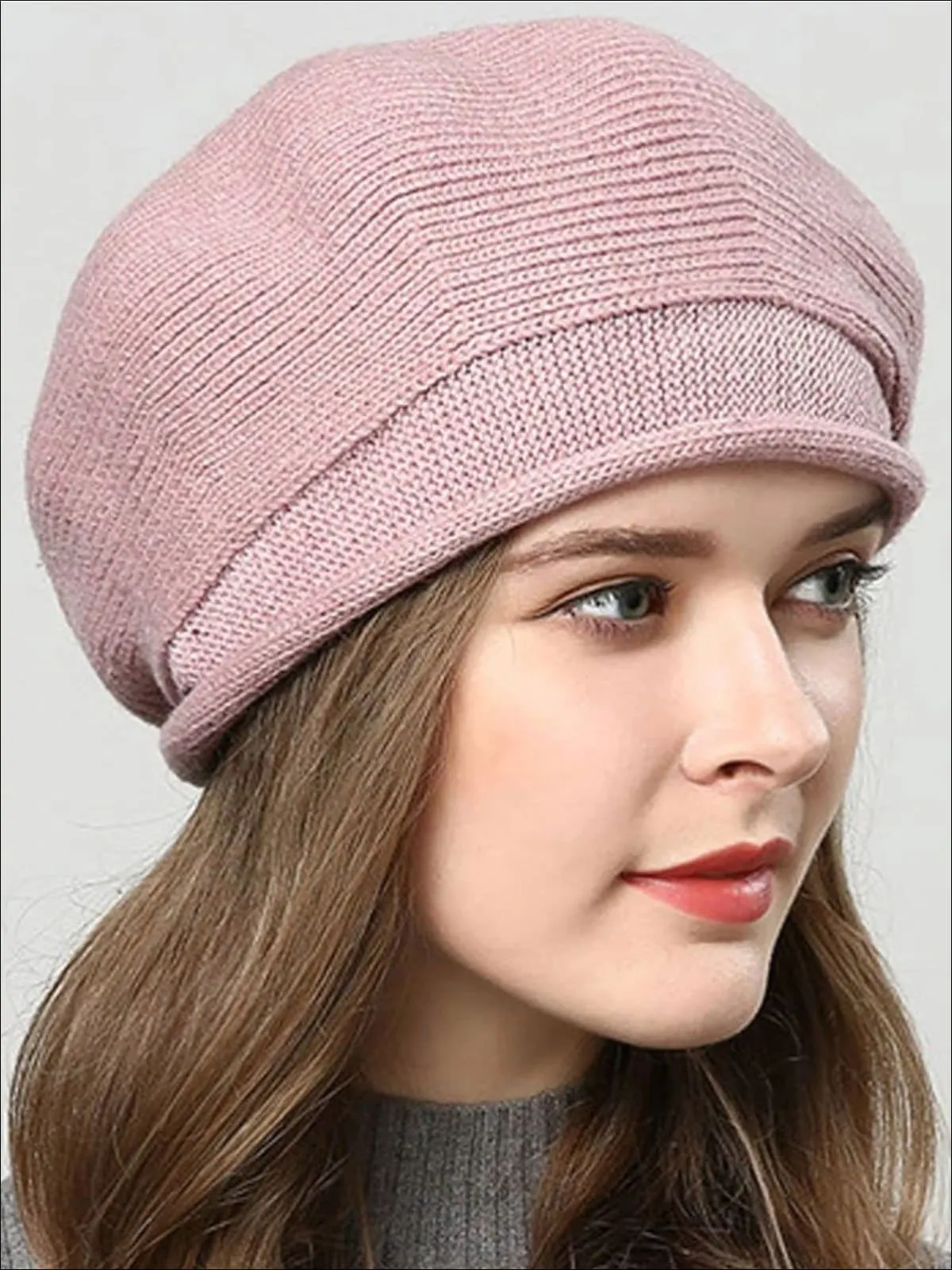 Women's Fall Knit Fashion Beret Cap