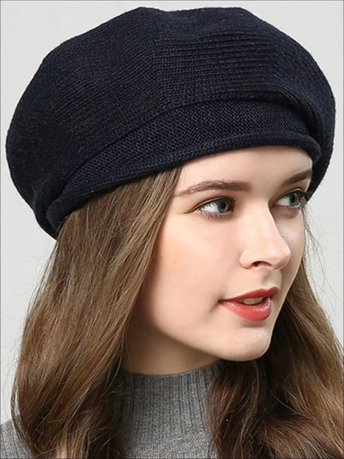 Women's Fall Knit Fashion Beret Cap