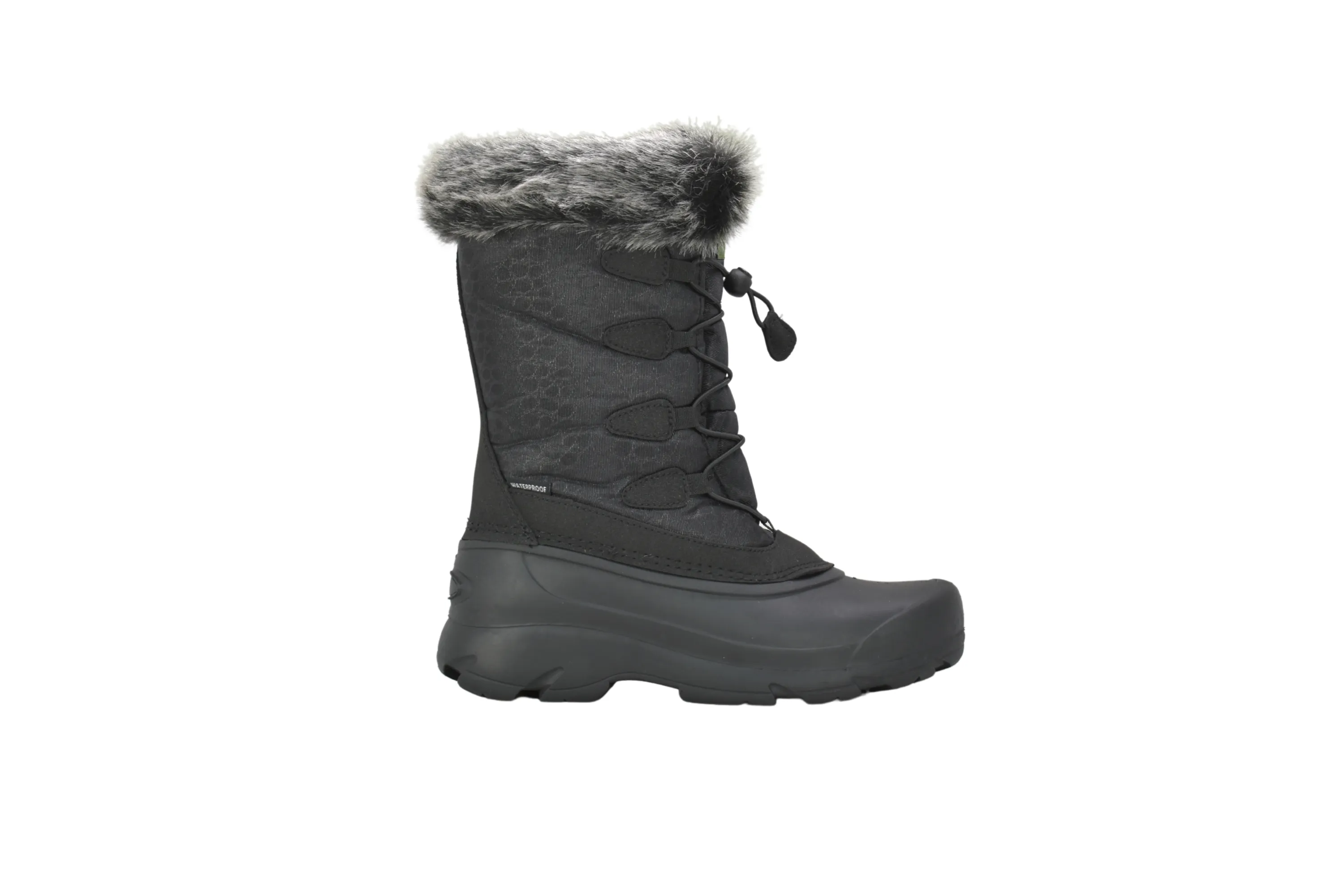 Women's Lace Black Winter Boot - NH03-BK