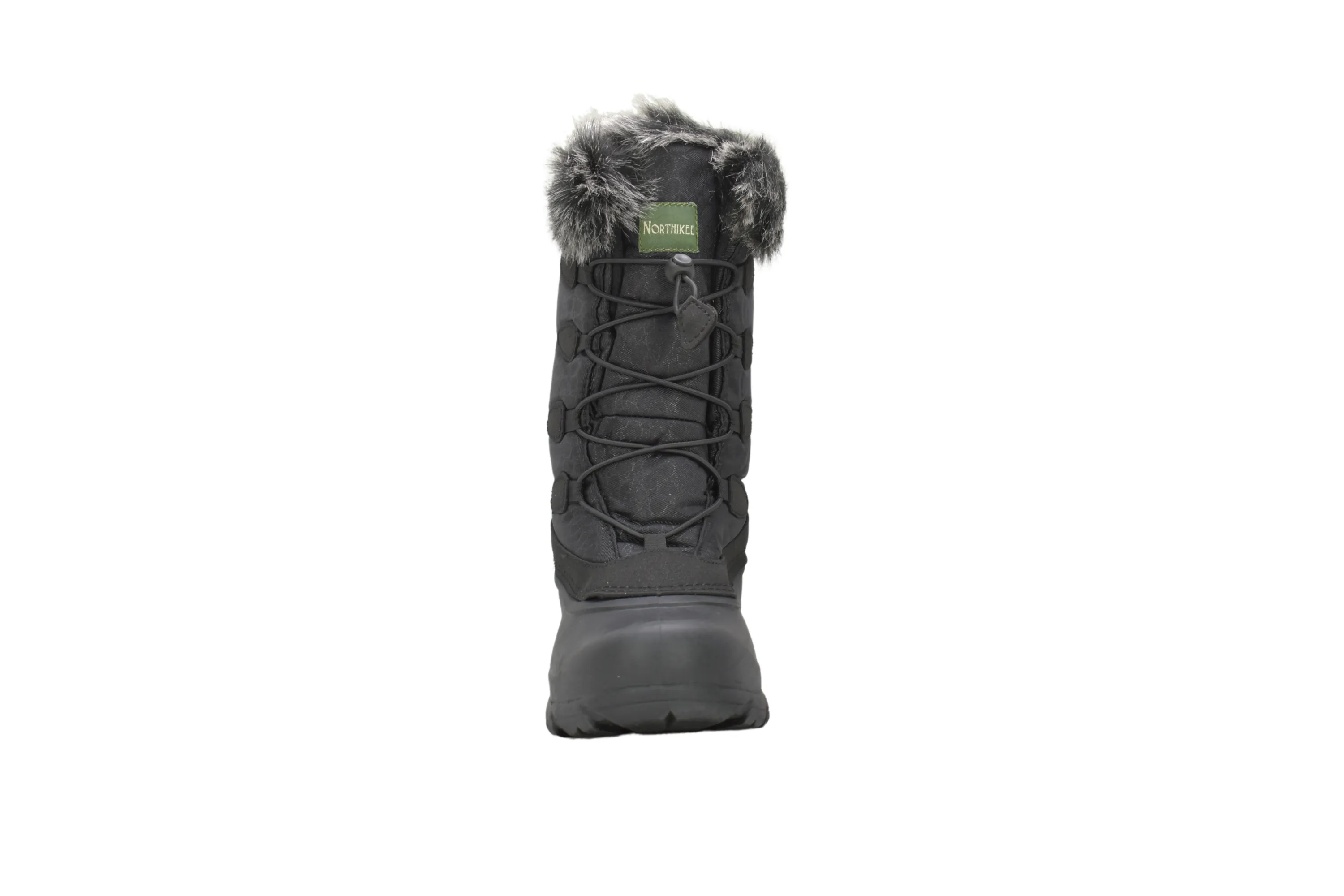 Women's Lace Black Winter Boot - NH03-BK