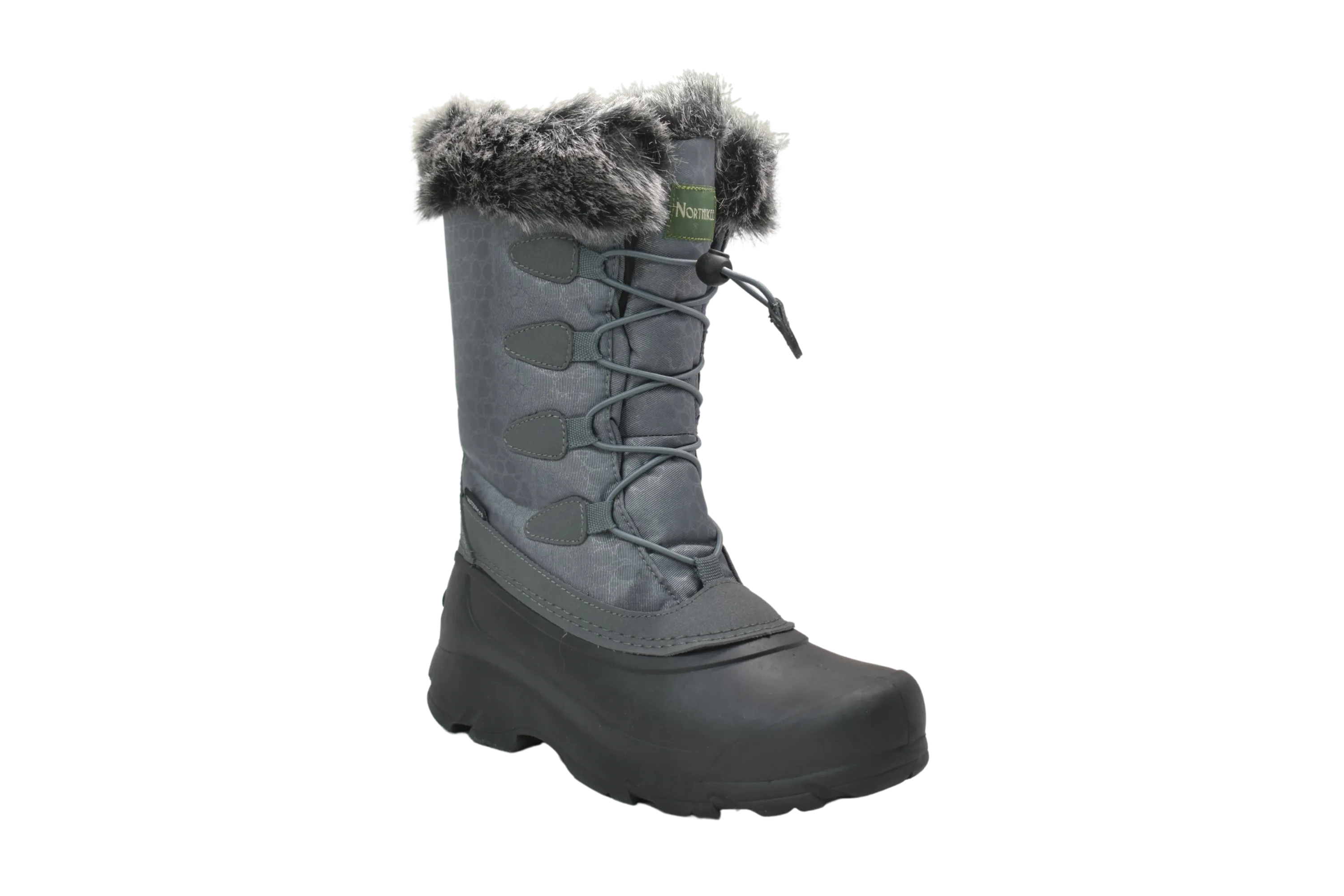 Women's Lace Grey Winter Boot - NH03-GR