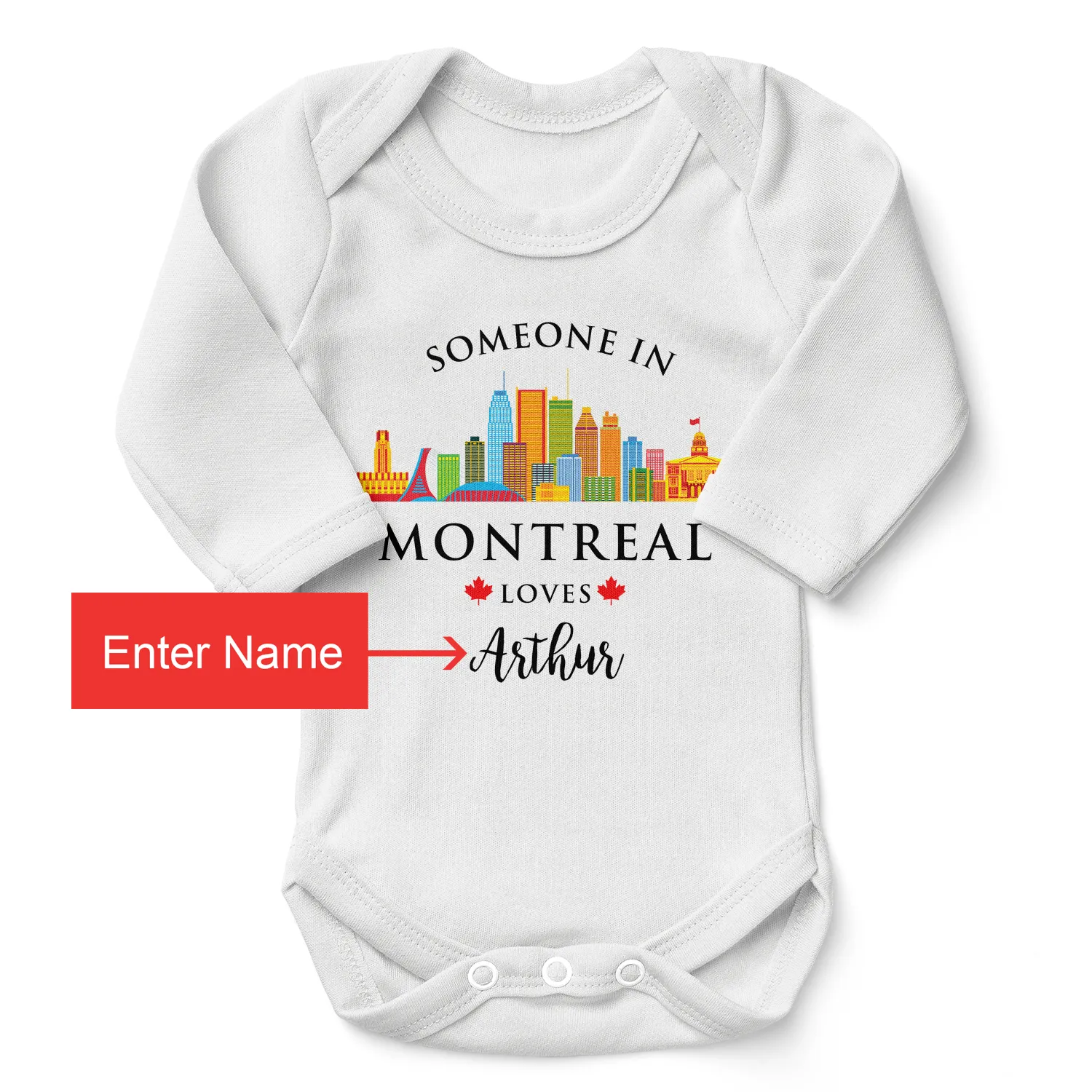 Zeronto Baby Boy Gift Basket - Someone in Montreal Loves Baby Boy